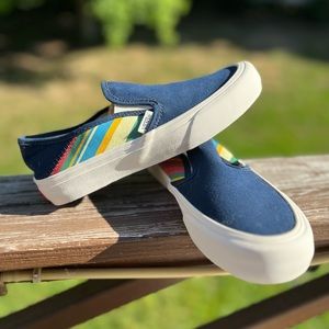 Vans Multi Colored Slip On Sneakers